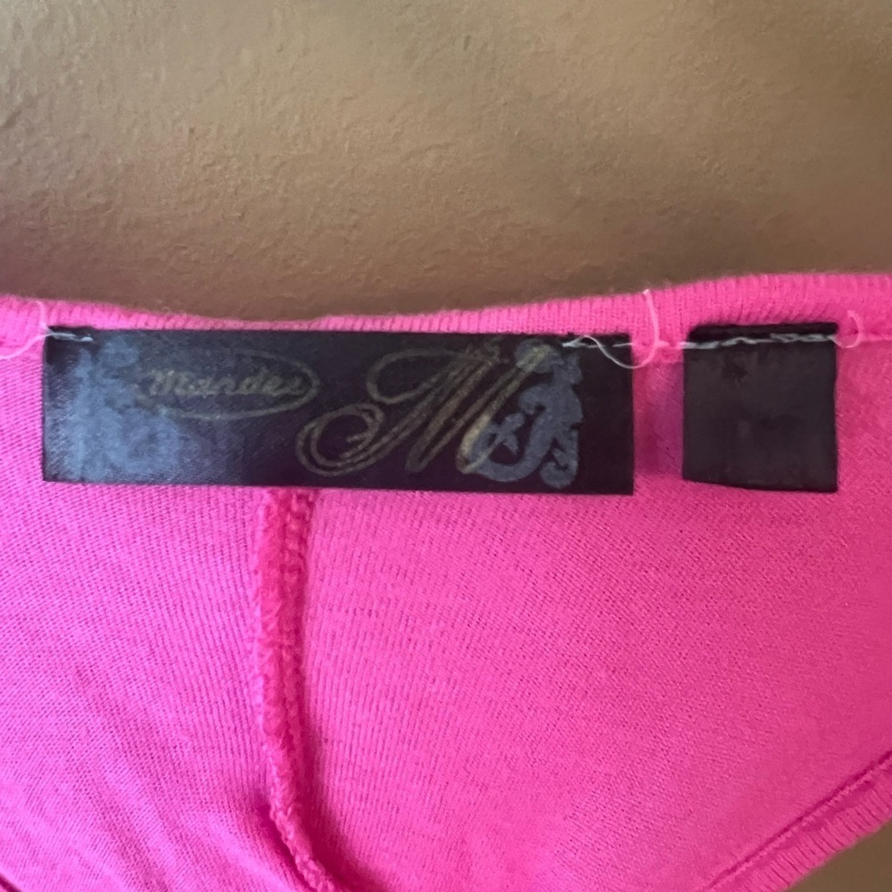 Mandee Women’s Pink Silver Gold Sequin Tank Top Twist Back Size Large Y2K Club - Picture 3 of 5